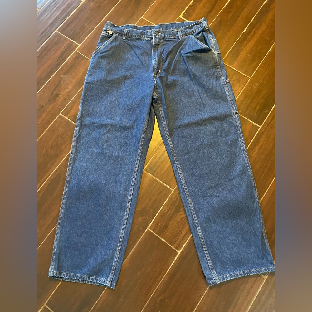 Carhartt FR‎ Work Flame Resistant Men's Jeans - Dark Blue Size 40 X32